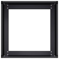 Fioriera-Vaso da Esterno-Contenitore per Piante Nera 40x40x30 cm in Acciaio