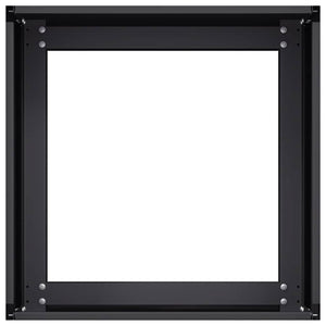 Fioriera-Vaso da Esterno-Contenitore per Piante Nera 40x40x30 cm in Acciaio