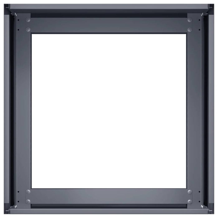 Fioriera-Vaso-Contenitore per Piante Antracite 40x40x30 cm in Acciaio