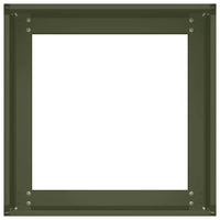 Fioriera Verde Oliva 40x40x30 cm in Acciaio 860797