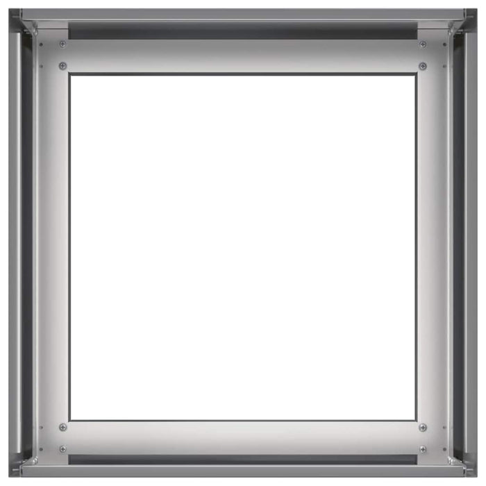 Fioriera-Vaso-Contenitore per Piante 40x40x30 cm in Acciaio Zincato