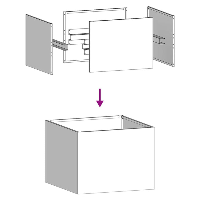 vidaXL Fioriera 40x40x30 cm in Acciaio Zincato