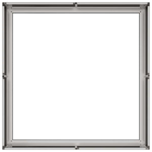 Fioriera-Vaso-Contenitore per Piante 80x80x30 cm in Acciaio Inox