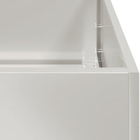 Fioriera-Vaso-Contenitore per Piante 80x80x30 cm in Acciaio Inox