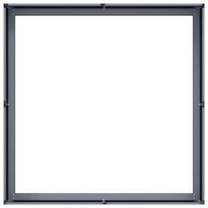 Fioriera-Vaso-Contenitore per Piante Antracite 100x100x30 cm in Acciaio