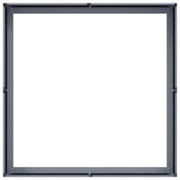 vidaXL Fioriera Antracite 100x100x30 cm in Acciaio