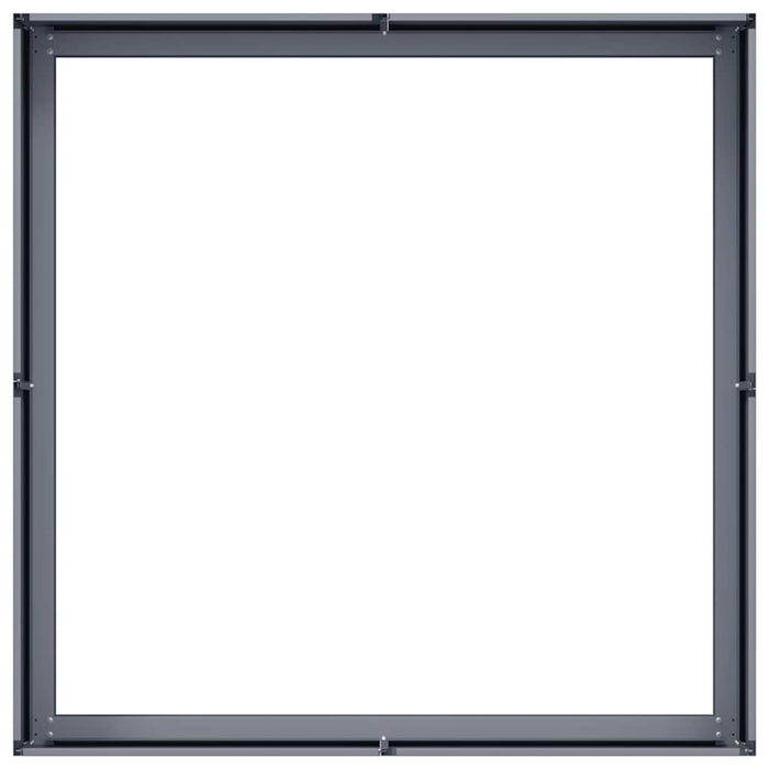 vidaXL Fioriera Antracite 100x100x30 cm in Acciaio