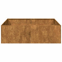 Fioriera Arrugginita 100x100x30 cm in Acciaio Corten 860814