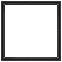 Fioriera-Vaso da Esterno-Contenitore per Piante Nera 100x100x40 cm in Acciaio