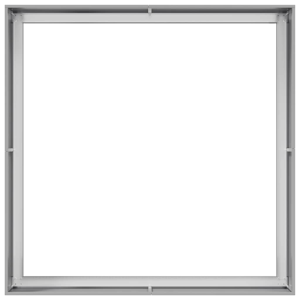 Fioriera-Vaso-Contenitore per Piante 100x100x40 cm in Acciaio Zincato