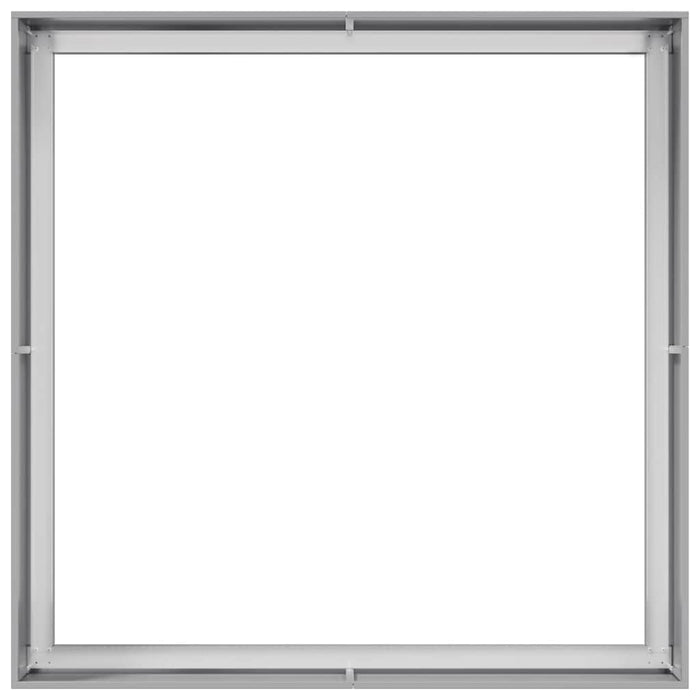 vidaXL Fioriera 100x100x40 cm in Acciaio Zincato