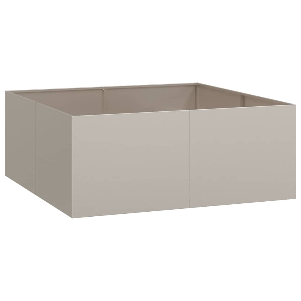 vidaXL Fioriera Arrugginita 100x100x40 cm in Acciaio Corten