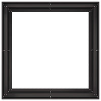 vidaXL Fioriera Nera 100x100x80 cm in Acciaio