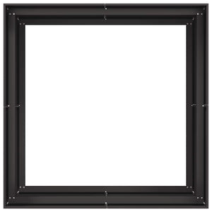 vidaXL Fioriera Nera 100x100x80 cm in Acciaio