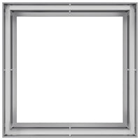 Fioriera-Vaso-Contenitore per Piante 100x100x80 cm in Acciaio Zincato