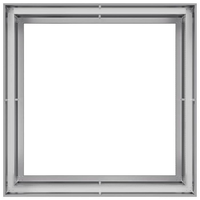 Fioriera-Vaso-Contenitore per Piante 100x100x80 cm in Acciaio Zincato