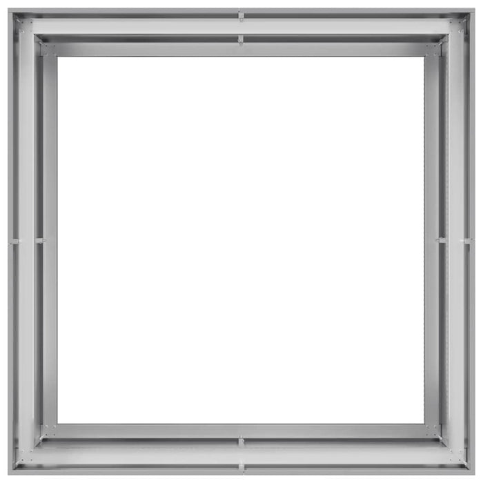 vidaXL Fioriera 100x100x80 cm in Acciaio Zincato