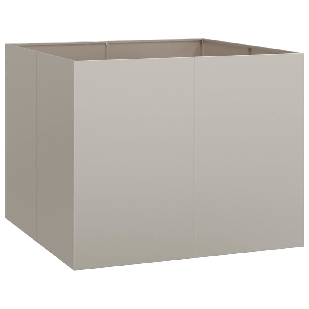 Fioriera Arrugginita 100x100x80 cm in Acciaio Corten 860828