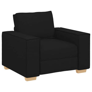 Set di divani con cuscino 3 pcs Nero 220 x 78 x 84 cm Tessuto 3324611
