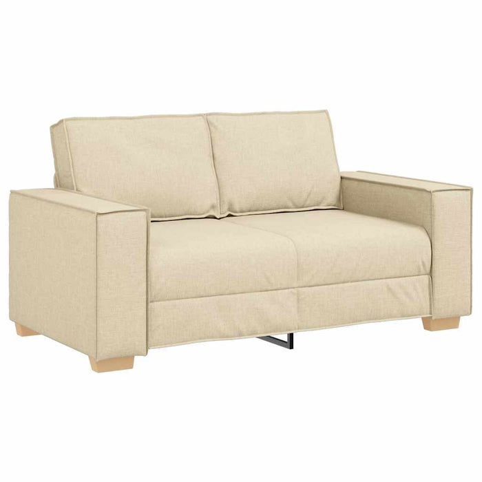 Set di divani con cuscino 3 pcs Crema 220 x 78 x 84 cm Tessuto 3324616