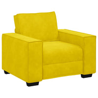 Set di Divani 3 pz con Cuscini giallo in Velluto 3324624