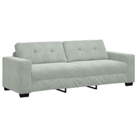 Set di divani con cuscino 3 pcs Grigio 221 x 78 x 80 cm Velluto 3324639