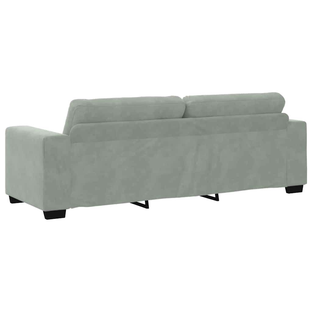 Set di divani con cuscino 3 pcs Grigio 221 x 78 x 80 cm Velluto 3324639