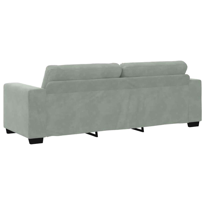 Set di divani con cuscino 3 pcs Grigio 221 x 78 x 80 cm Velluto 3324639