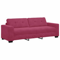 Set di divani 3 pcs Rosso Vino 221 x 78 x 80 cm Velluto 3324643