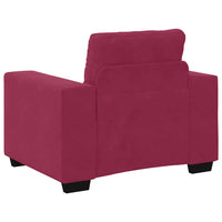 Set di divani 3 pcs Rosso Vino 221 x 78 x 80 cm Velluto 3324643