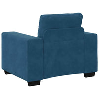 Set di divani con cuscino 3 pcs Blu 221 x 78 x 80 cm Velluto 3324648