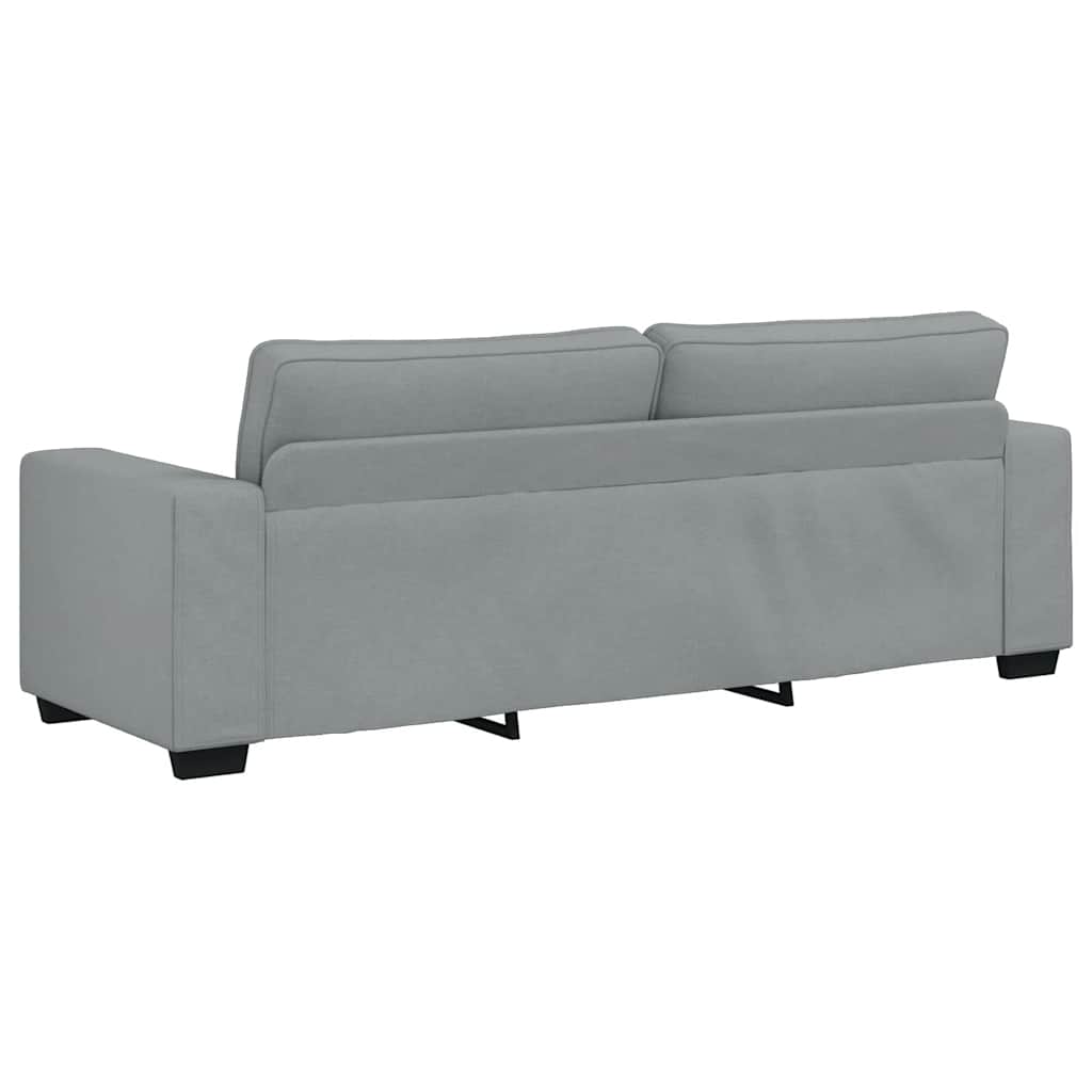 Set di Divani 3 pz con Cuscini Grigio Chiaro in Tessuto 3324649
