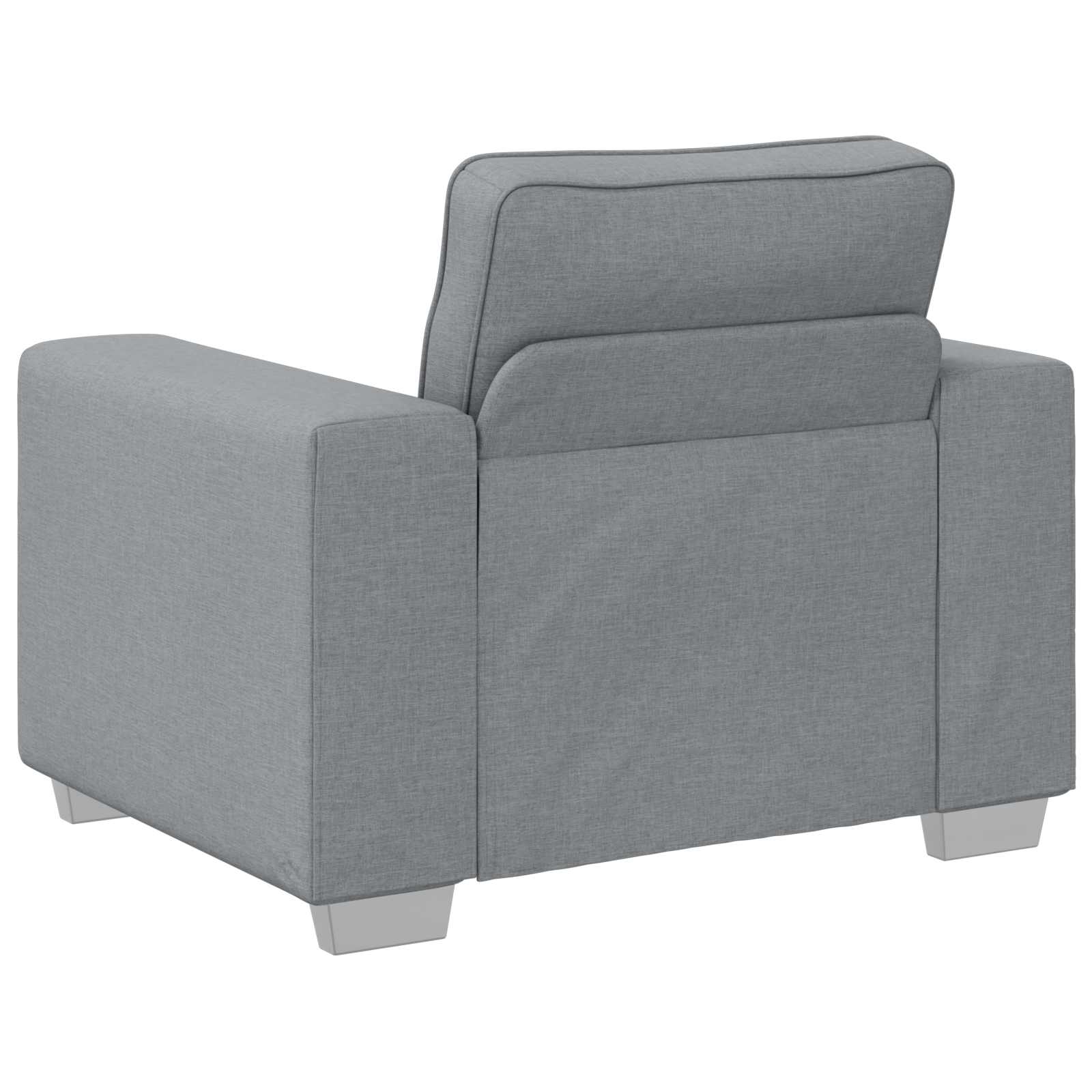 Divano 3 pcs Grigio chiaro Tessuto misto lino 3324658
