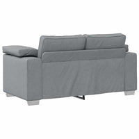 Divano 3 pcs Grigio chiaro Tessuto misto lino 3324658