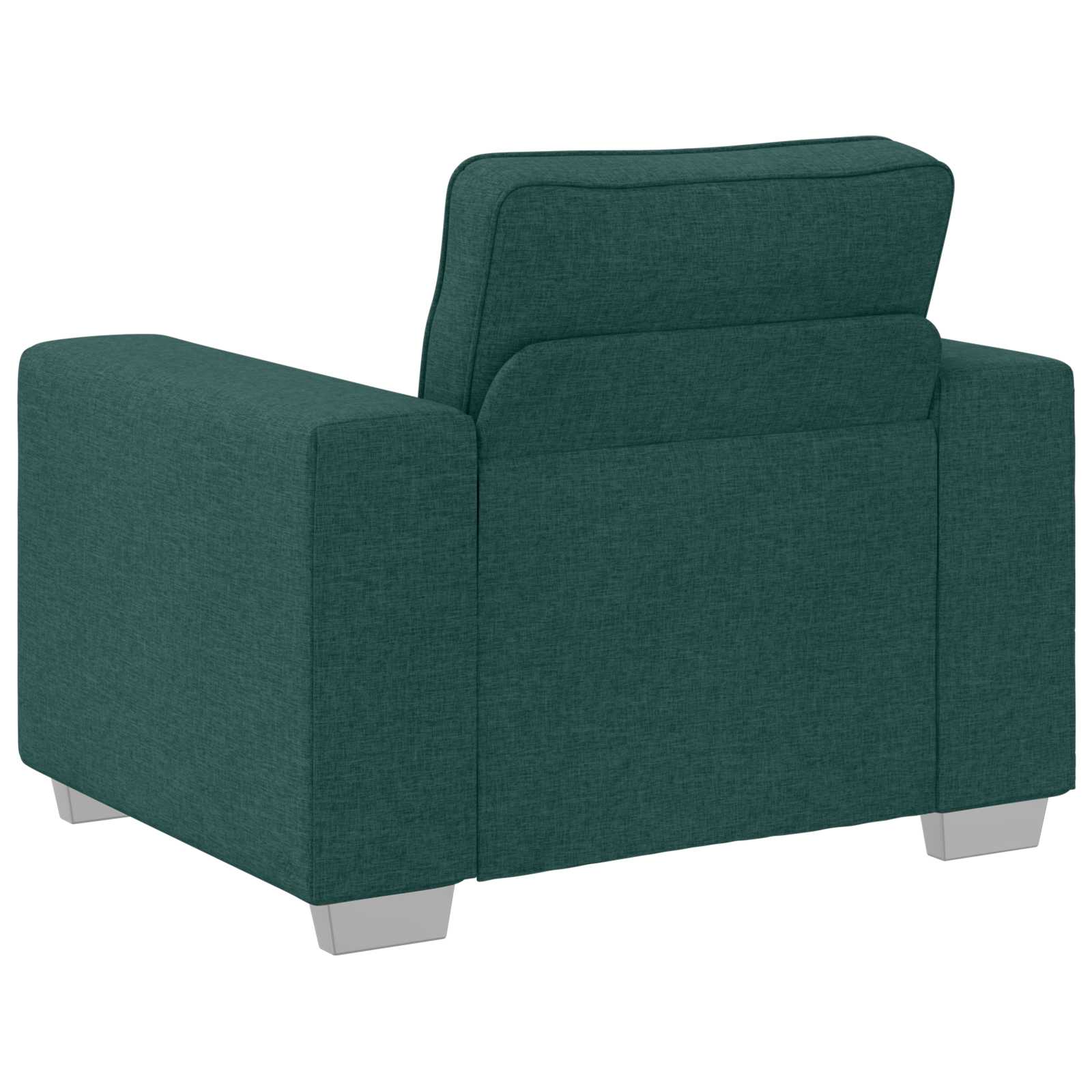 Divano 3 pcs Verde Scuro Tessuto misto lino 3324663