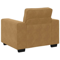 vidaXL Set di Divani 3 pz con Cuscini Marrone in Velluto