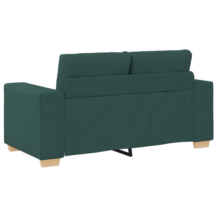 Divano 2 pcs Verde Tessuto misto lino 3324715