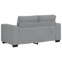 Set di Divani 2 pz con Cuscini Grigio Chiaro in Tessuto 3324731