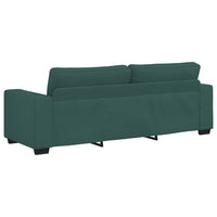 Set di Divani 2 pz con Cuscini Verde scuro in Tessuto 3324736
