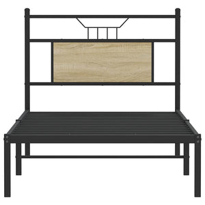 Giroletto senza Materasso-Struttura Letto Rovere Sonoma 90x190 cm in Truciolato 759087