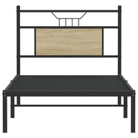 Giroletto senza Materasso-Struttura Letto Rovere Sonoma 90x200 cm in Truciolato 430015