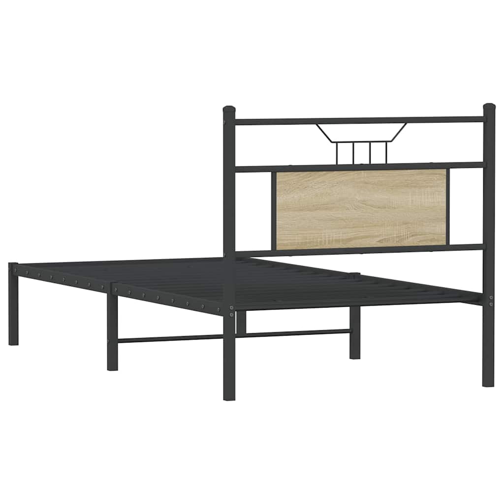 Giroletto senza Materasso Rovere Sonoma 90x200 cm in Truciolato 4106785