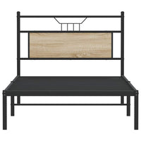 Giroletto senza Materasso-Struttura Letto Rovere Sonoma 100x190cm in Truciolato 988616