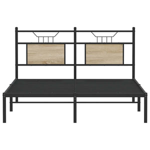 vidaXL Giroletto senza Materasso Rovere Sonoma 140x200cm in Truciolato