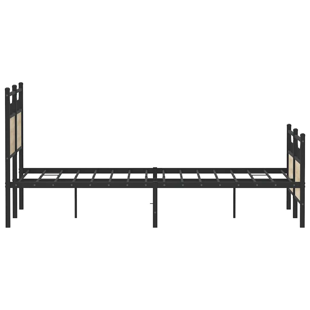 Giroletto senza Materasso-Struttura Letto Rovere Sonoma 120x200cm in Truciolato 588466