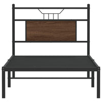 Giroletto senza Materasso-Struttura Letto Rovere Marrone 90x200cm in Truciolato 886074