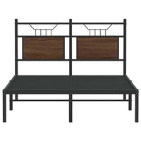 Giroletto senza Materasso-Struttura Letto Rovere Marrone 120x190 cm Truciolato 239340