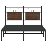 Giroletto senza Materasso-Struttura Letto Rovere Marrone 120x200 cm Truciolato 438161