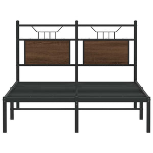 Giroletto senza Materasso-Struttura Letto Rovere Marrone 120x200 cm Truciolato 438161