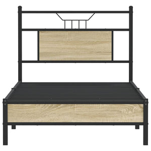 Giroletto senza Materasso-Struttura Letto Rovere Sonoma 75x190 cm in Truciolato 536063